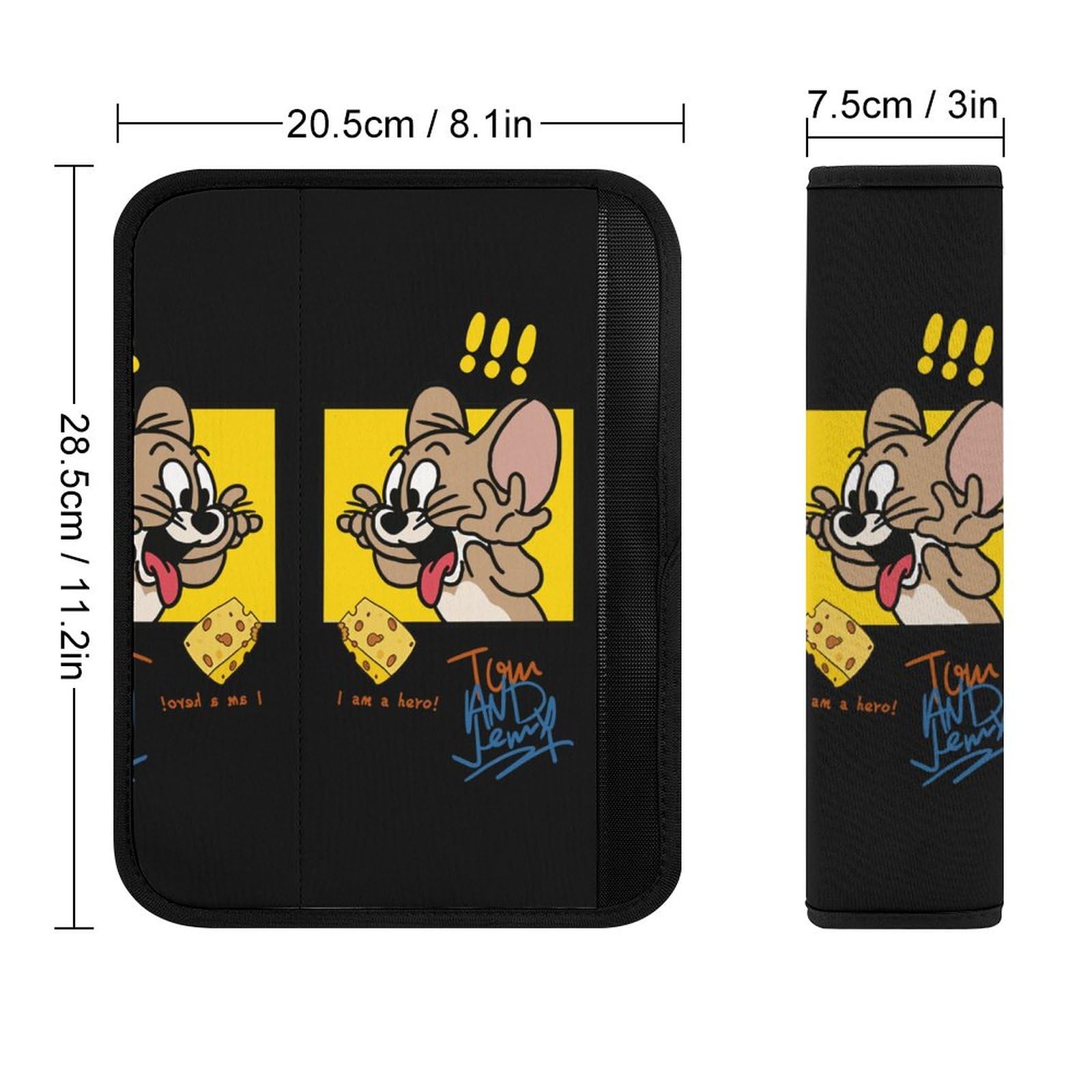 Amazon | シートベルトパッド トムとジェリー 車シートベルトカバー 2